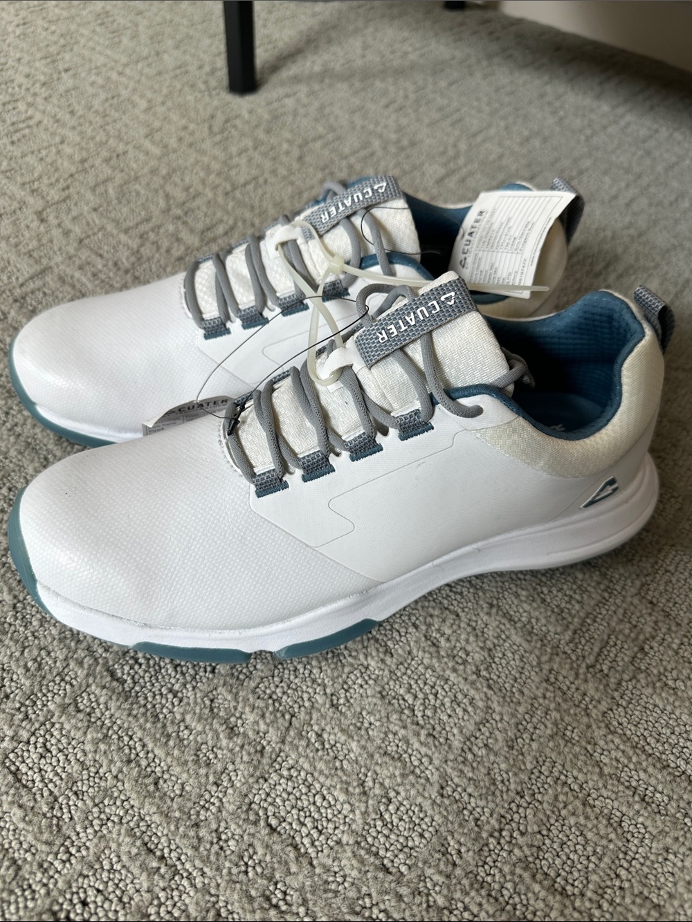 Cuater by Travis Mathew Golf Shoes White and Blue - Size 9